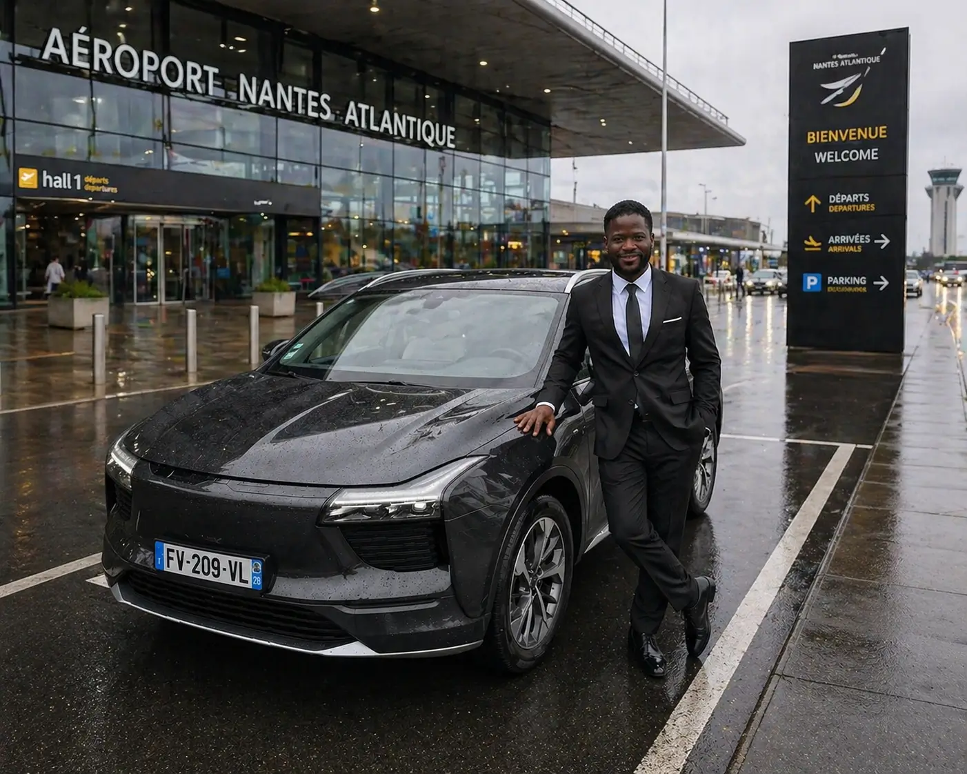 Chauffeur VTC à Nantes 24h/24 – transfert aéroport et gare